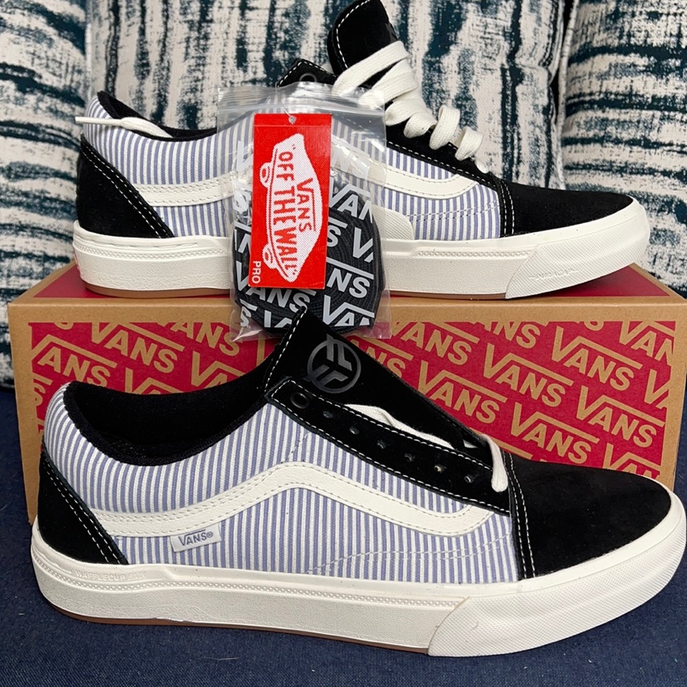 Vans Bmx Old Skool Federal Black/Bl Pinstripe MENS - Picture 1 of 16